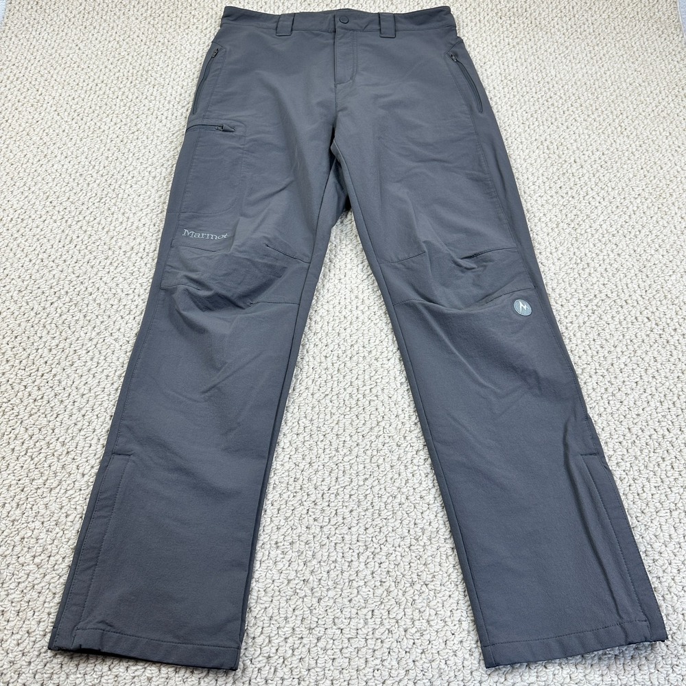 Marmot Pants Mens 32x32 Dark Gray Scree Performance Soft Shell Hiking Trouser